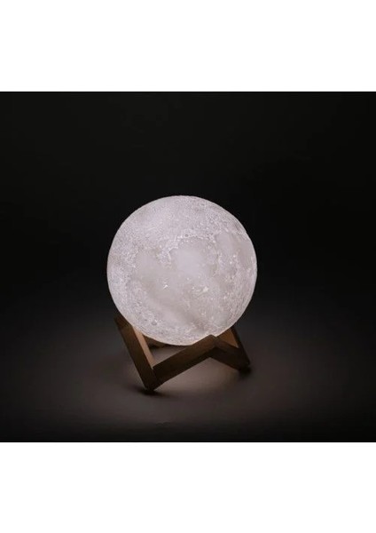 3D Ay Lamba Şarjlı ve Kumandalı