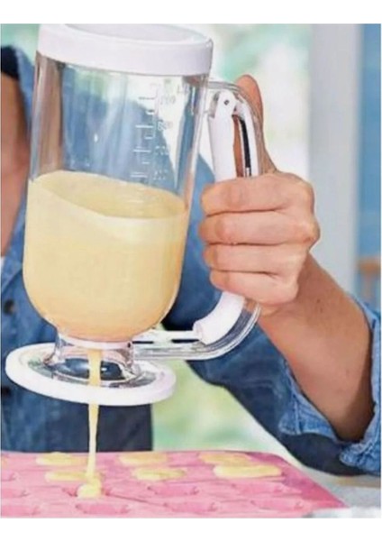 Luxury Hamur Porsiyonlayıcı Beyaz 900ML 1 Adet