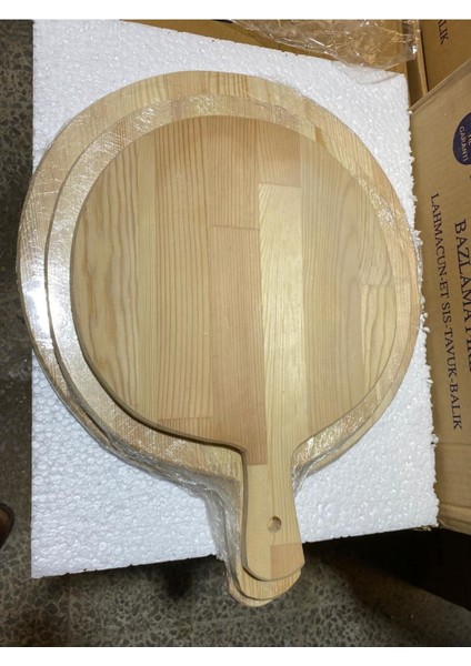 Luxury 40 cm Ahşap Hamur Açma ve Bazlama Tahtası (Senit , Bazlama , Hamur Açma) 1 Adet