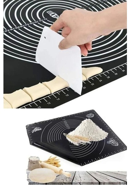Luxury Silikon Büyük Boy Hamur Açma Matı 45X65CM 1 Adet