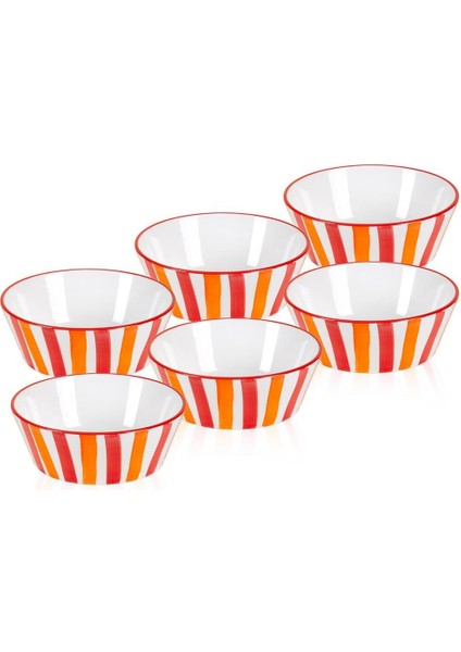 Luxury Joy Çorba Kasesi 6lı Set Kırmızı 14 cm 1 Adet