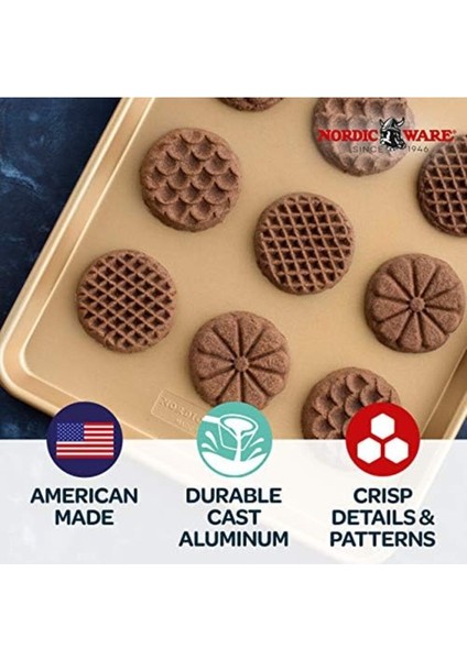 Luxury Ware "ımpressionen" Ahşap Saplı Kurabiye Damgası, 3 Farklı Motif 1 Adet