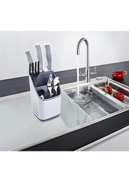 Luxury 9 Bölmeli Çekmece Kaşıklık + Tezgah Üstü Kaşıklık Drawer Cutlery 1 Adet