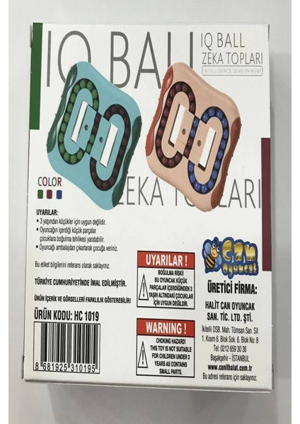 Luxury Iq Ball,zeka Boncukları,eğitici Eğlenceli Zeka Topları, Küp 1 Adet