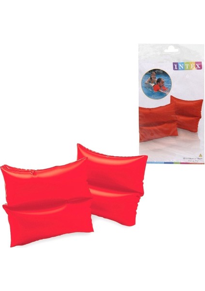 Luxury Intex Deniz Havuz Çift Boğumlu Kolluk Kırmızı 19X19 1 Adet