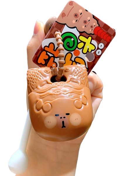 Karikatür Peluş Capi A Üfleme Kacıklar Anahtarlık Bebek Kolye Çift Anahtarlık Çekicilik Küçük Hediyeler (Yurt Dışından)