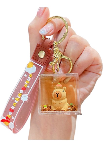 Karikatür Peluş Capi A Üfleme Kacıklar Anahtarlık Bebek Kolye Çift Anahtarlık Çekicilik Küçük Hediyeler (Yurt Dışından)