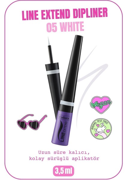 Luxury Line Extend Dipliner Uzun Süre Kalıcı - 05 White - Beyaz 1 Adet