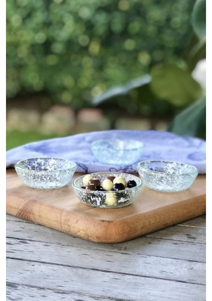 Luxury Miso Beyaz 4'lü Set Cam Mini Kase/sosluk - 7 cm 1 Adet