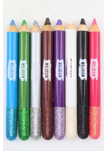 Luxury 8'li Renkli Glitter Kalem Eyeliner 1 Adet