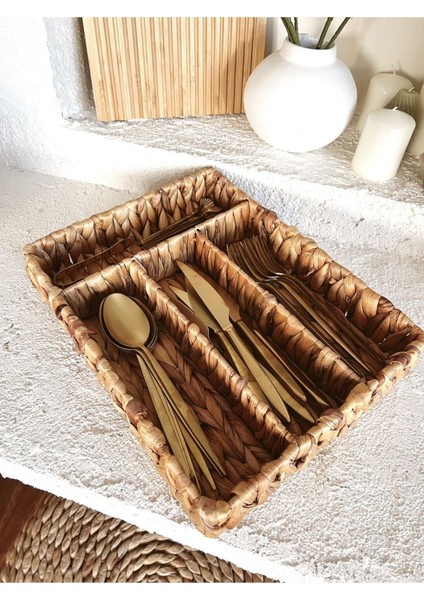 Luxury Hasır 4bölmeli Kaşıklık/ Çekmece Düzenleyici 1 Adet