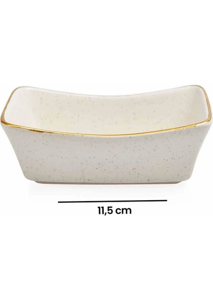 Luxury Seramik 12 Li Çerezlik & Sosluk Set 1 Adet