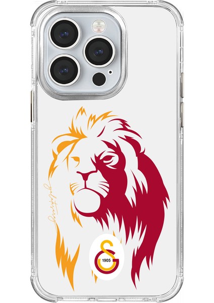 iPhone 14 Pro Uyumlu Galatasaray Sarıyla Kırmızı Aslan Lisanslı Telefon Kılıfı