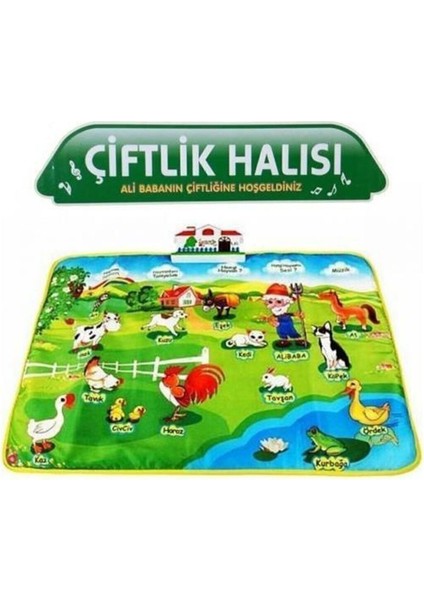 Luxury Türkçe Konuşan Eğitici Çiftlik Oyun Halısı 60 cm D:2 YY-571 1 Adet