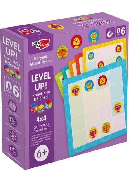 Luxury Yayınları Level Up! 6 - Robotlarla Bölgesel Sudoku 1 Adet