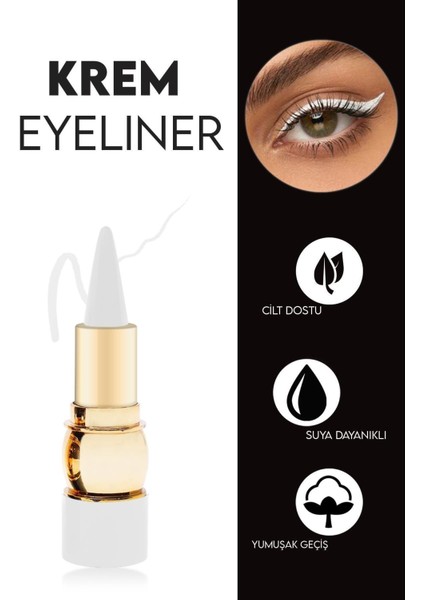 Luxury Kajal Beyaz Eyeliner Krem 1 Adet