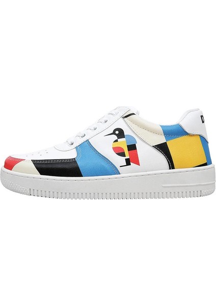 Kadın Vegan Deri Beyaz Sneakers - Bauhaus Birdie Tasarım modelleri