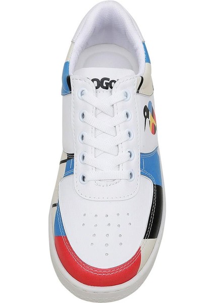 Kadın Vegan Deri Beyaz Sneakers - Bauhaus Birdie Tasarım indirimleri
