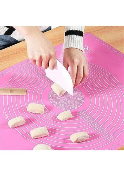 Luxury 50X35 cm Büyük Boy Silikon Hamur Açma Matı 1 Adet fiyatları