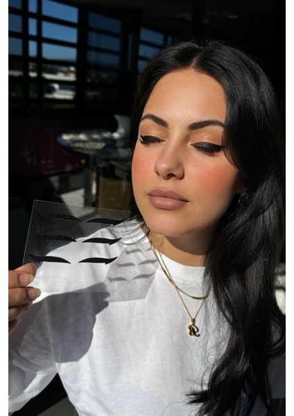 Luxury Kendinden Yapışkanlı Sticker Glitter Eyeliner 4 Çift 1 Adet