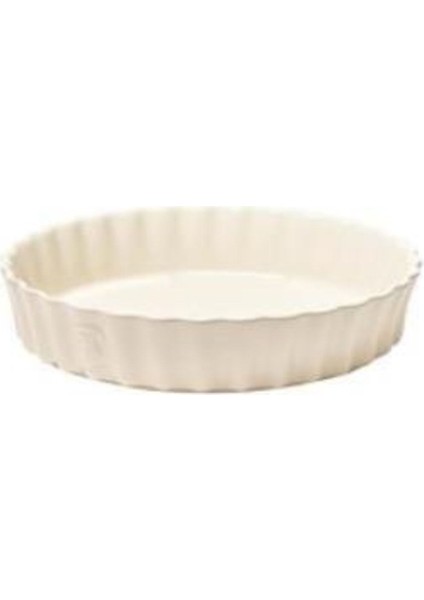 Luxury Eh Tart-Börek Fırın Kabı Yuvarlak 24 cm Ekru Clay -26024 1 Adet
