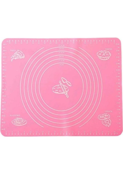Luxury Çok Amaçlı Kaydırmaz Silikon Hamur Açma Matı 50 x 40 cm 1 Adet