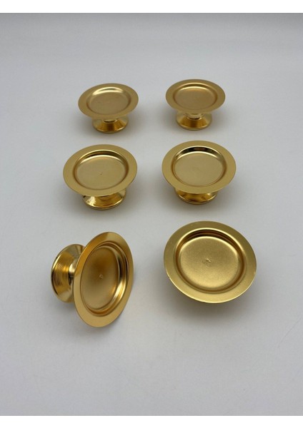 Luxury 6'lı Gold Makaronluk, Mini Lokumluk, Kahve Yanı Sunumluk, Şekerlik 1 Adet