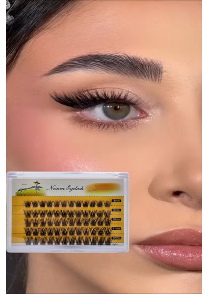 Luxury Nesura 20D Mix Tekli Demet Kirpik, Tekli Takma Kirpik - No:6 1 Adet