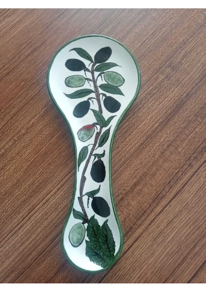 Luxury Tezgah Üzeri El Yapımı Özel Tasarım Çini Kaşıklık 1 Adet