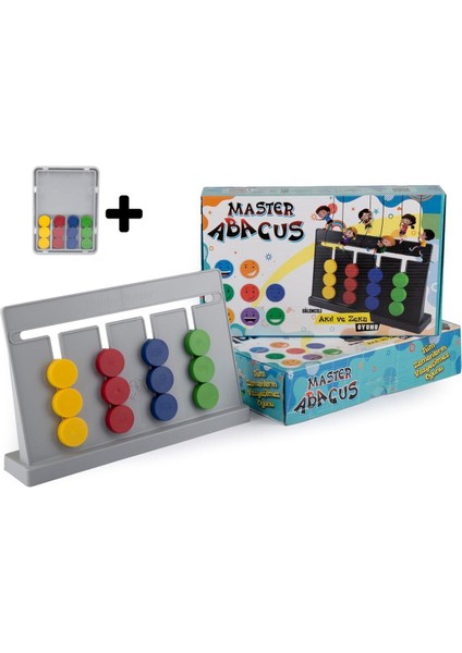 Luxury Master Abacus Rubik Abaküs Montessori Zeka Oyunu Dijital Oyun Kartları ile Destekli 1 Adet