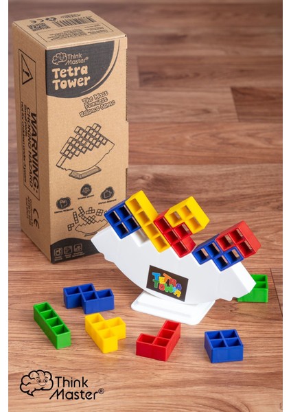 Luxury Tetra Kule Denge Oyuncağı Eğitici Kutu Oyuncak Tetris Kule Tetra Tower 1 Adet