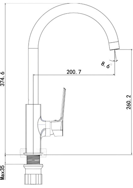 Stark Metalik Gri Eviye Bataryası SK8500GR