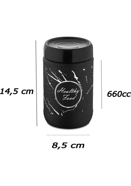 Luxury Marble Cam Kavanoz - 1000 cc - 660 cc - 425 cc X2 Adet Içini Gösteren Kapak 1 Adet