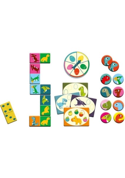 Luxury Domino 3'lü Kutu Oyunu - Dino 1 Adet
