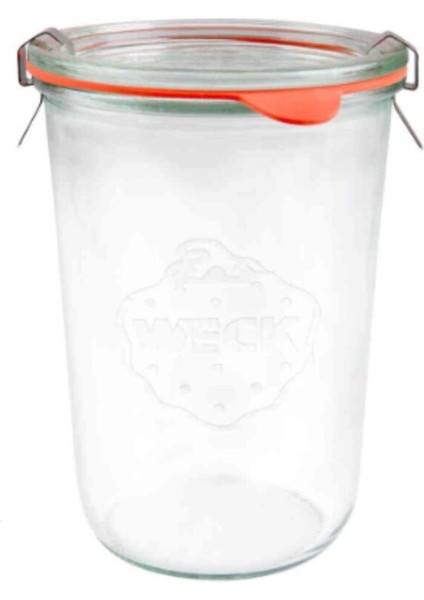 Luxury Kavanoz Cam Saklama Kabı 850 ml (6'lı Set) 1 Adet