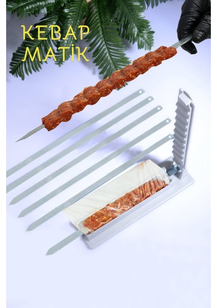 Luxury Kebapmatik Adana Urfa Kebap Kalıbı Aparatı Pratik Hızlı Kebap Makinesi Kutusu 1 Adet