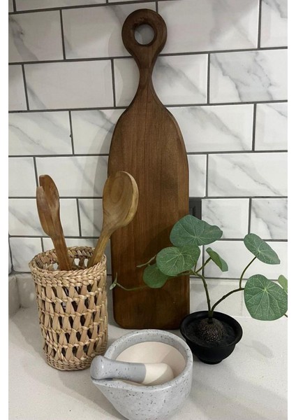 Luxury Çok Amaçlı Sepet / Hasır Kaşıklık 1 Adet