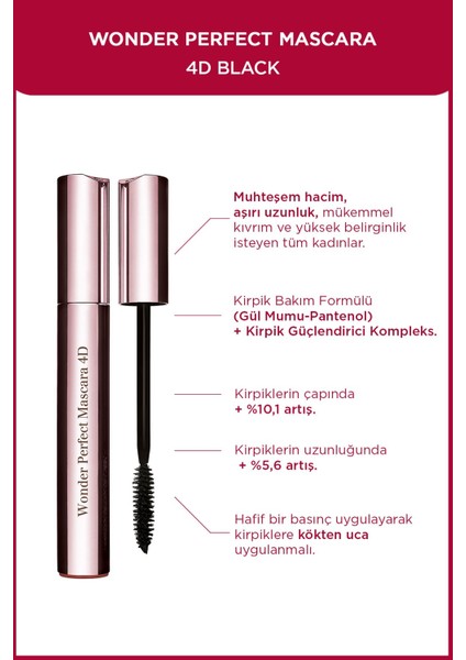 Luxury Kirpiklere Doğan Görünüm Sağlayan Hacim Veren 4d Maskara - 01 Perfect Black DEMB.1656 1 Adet