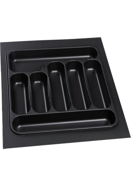 Luxury 42X49 cm Çekmece Içi Düzenleyici 42 cm Kaşıklık 42 cm Siyah Kepçelik (36*40 cm E Kadar Kesilebilir) 1 Adet