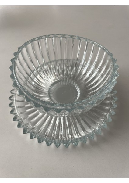 Luxury Çerez Set 12'li 6 Tabak & 6 Kase 1 Adet