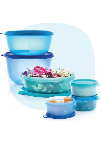 Luxury Saklama Servis Kapları 6’lı Set 1 Adet