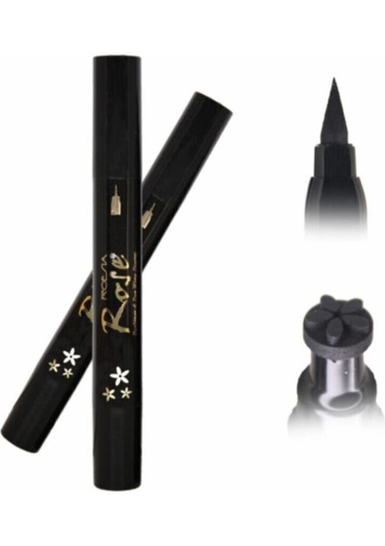 Luxury Cift Uçlu Eyeliner Çiçek Baskılı 1 Adet