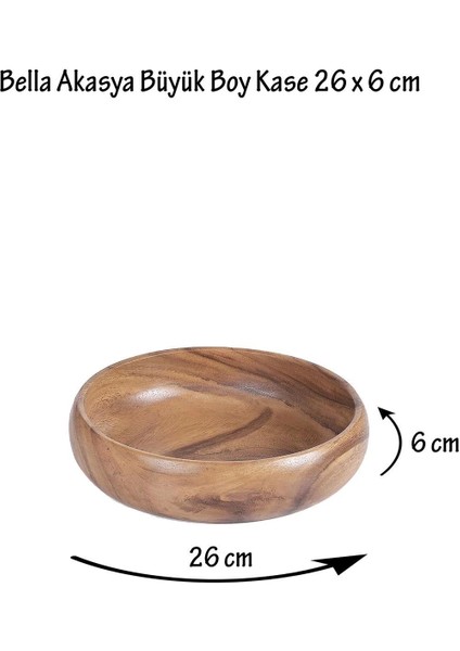 Luxury Bella - Akasya Büyük Kase 26 cm Tekli 9002 1 Adet modelleri