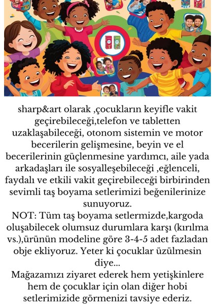 Luxury Taş Boyama Anne-Çocuk Etkinliği, 30 Parça Taş Boyama Seti, El Beyin Gelişimi Için Aktivite 1 Adet fırsatları