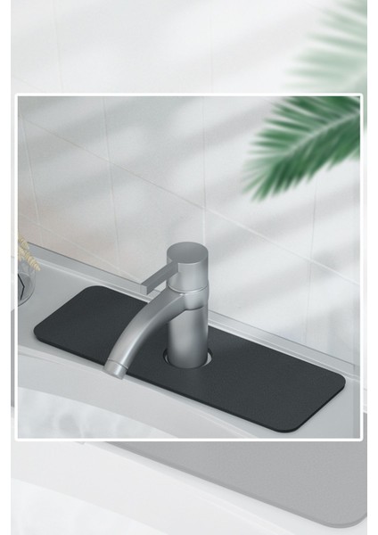 Luxury Musluk Lavabo Kenar Mat Su Geçirmez Kaydırmaz Mutfak Su Emici Ped Banyo Mutfak Düzenleyici 1 Adet