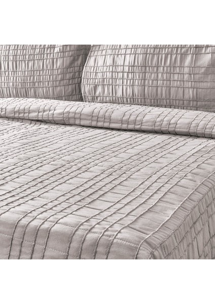 Soft Elit Çift Kişilik Yatak Örtüsü Seti - Gri - 200X230 cm