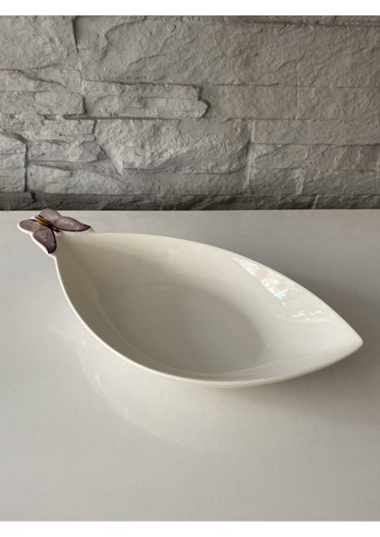Luxury Noble Life Kase Kelebekli Mor 29X15X6 cm 1 Adet