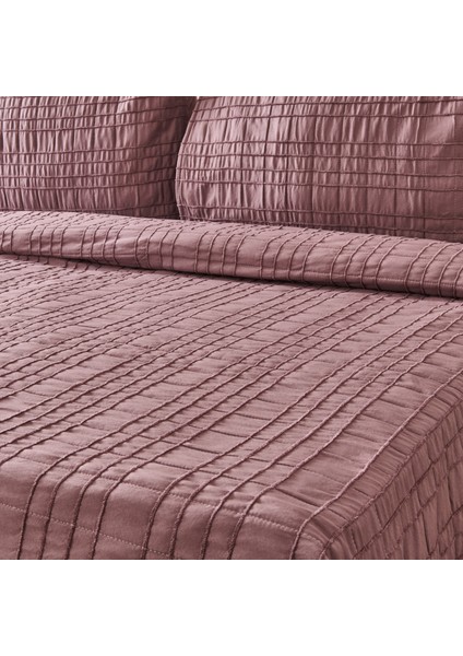 Soft Elit Çift Kişilik Yatak Örtüsü Seti - Mürdüm - 200X230 cm