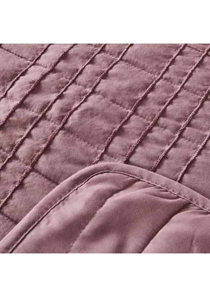 Soft Elit Çift Kişilik Yatak Örtüsü Seti - Mürdüm - 200X230 cm