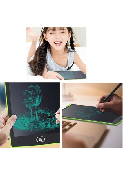 Luxury Dijital Yazı Tahtası LCD Ekran Dokunmatik Kalemli Çocuklar Için Çizim Grafik Tableti Yaz Sil Tahtası 1 Adet
